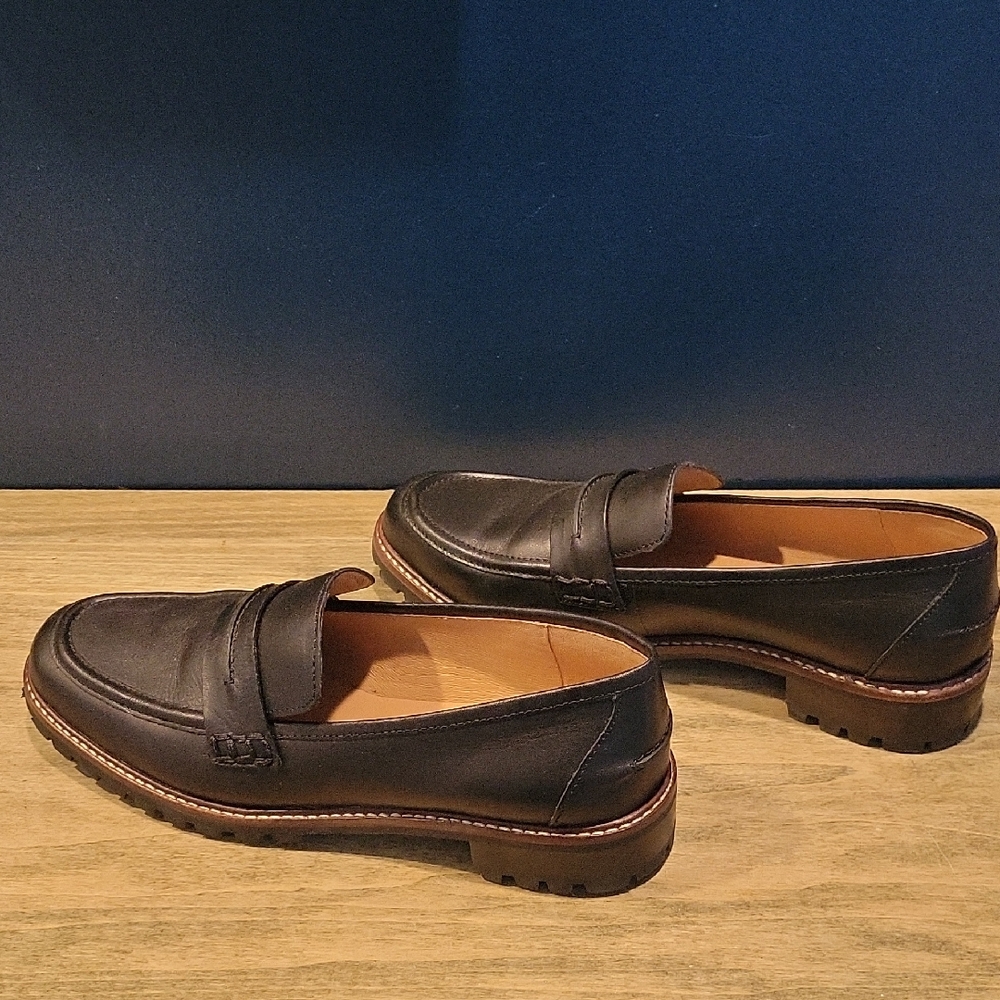 Madewell Black Corinne Lugsole Loafers Sz 9.5